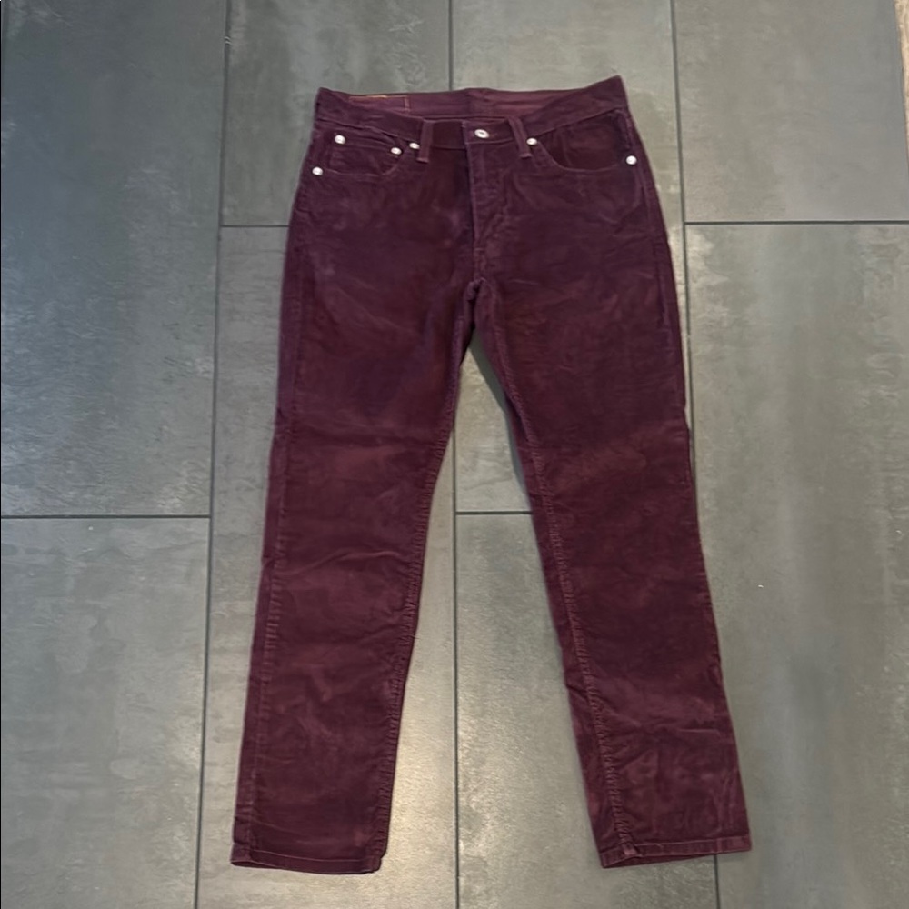 Levi's Women's Straight Leg Pants - Dark Purple